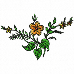 Flowers Embroidery Design 6